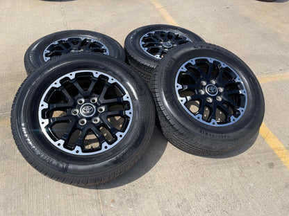18" Toyota Tundra TRD OEM black wheels rims 75273 Sequoia SET MICHELIN