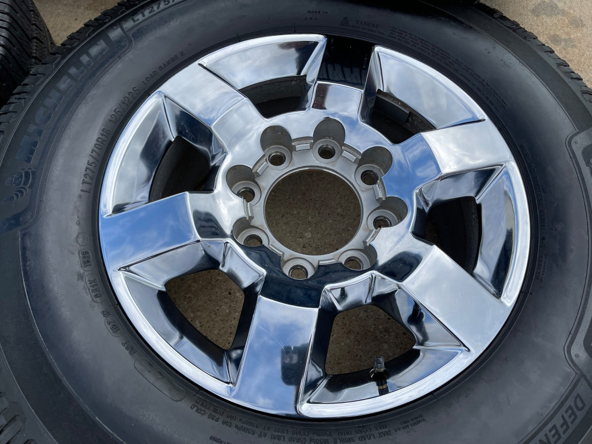 18" GMC Sierra DENALI Chevy Silverado 2500 3500 OEM 5702 wheels rims MICHELIN