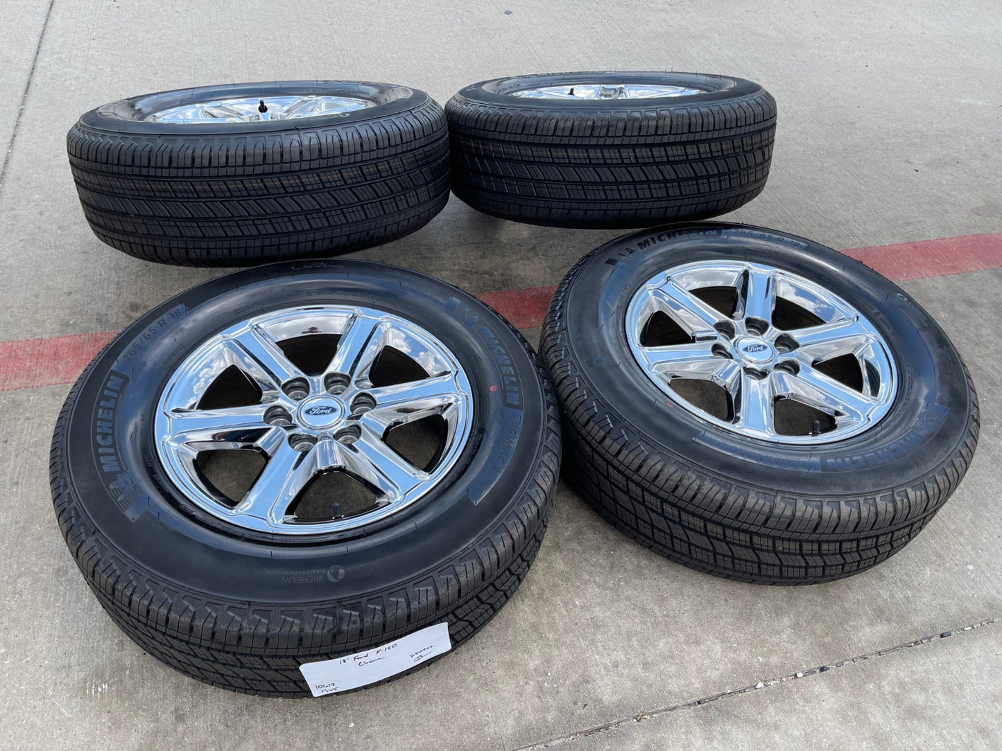 18" Ford F-150 Expedition OEM chrome rims wheels tires MICHELIN NEW