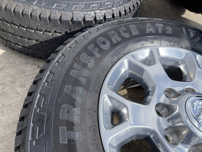 18" Ram 2500 3500 Laramie Power Wagon OEM wheels rims 2693 tires FIRESTONE A/T2