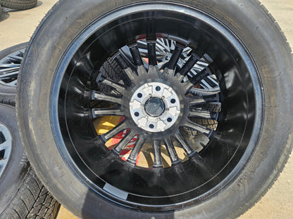 22" Cadillac Escalade V Platinum OEM 4883 95479 wheels rims V LOGO SET