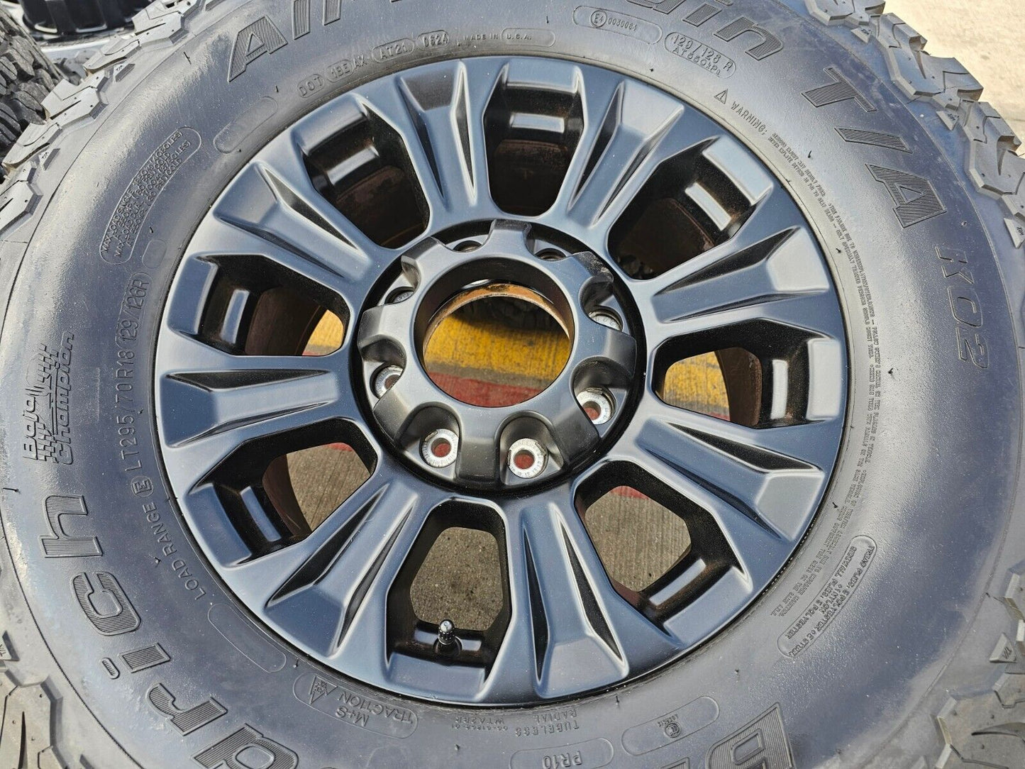 18" Ford F-250 F-350 OEM TREMOR black rims wheels 10097 tires BFG 34"
