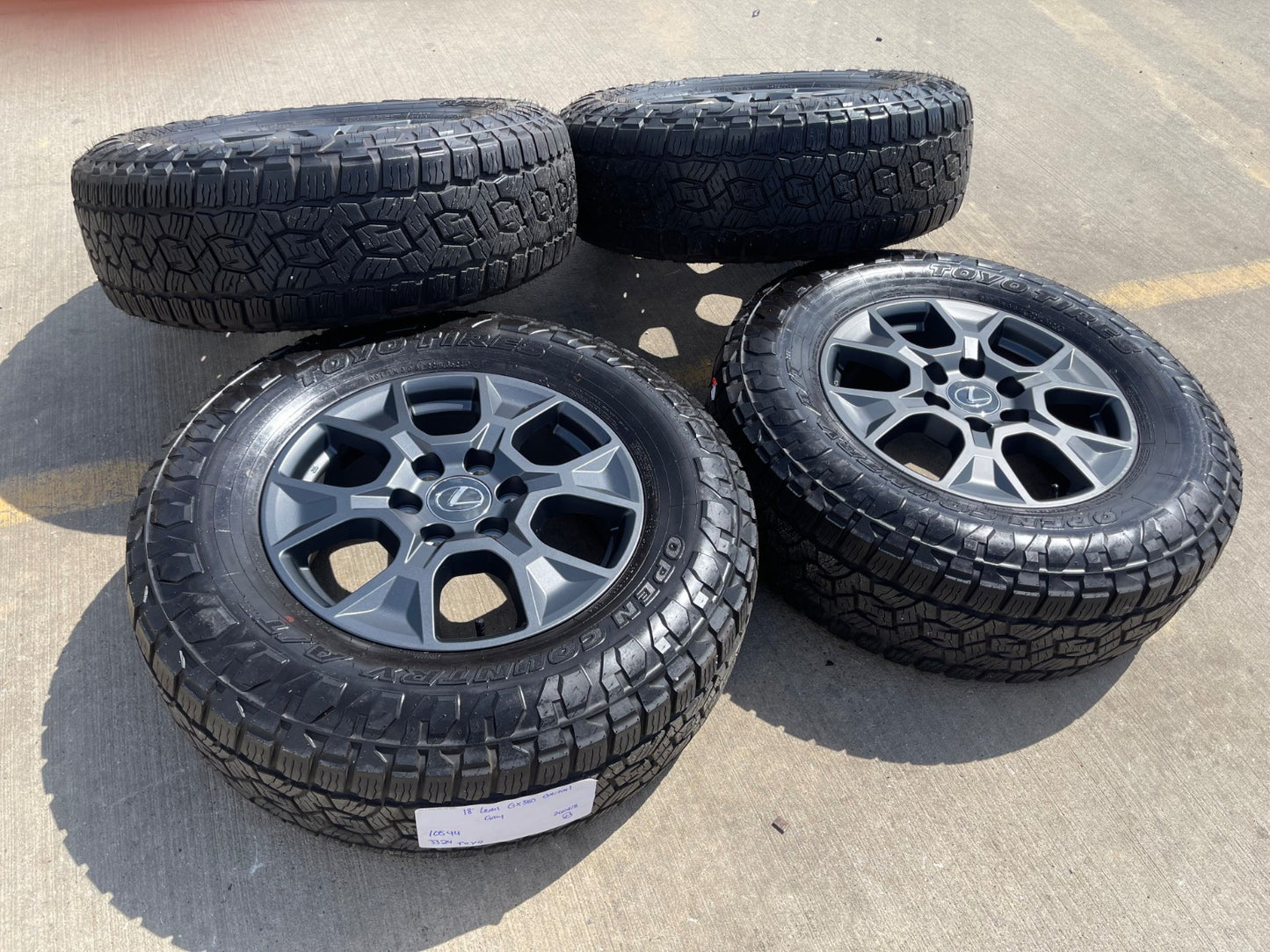 18" Toyota 4Runner Land Cruiser TRD Tundra OEM 10544 wheels rims GX550 TOYO A/T3