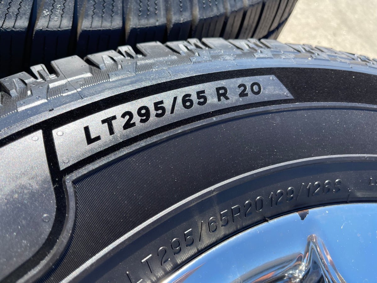 20" Ford F-250 King Ranch Lariat OEM 10100 CHROME rims wheels MICHELIN SET