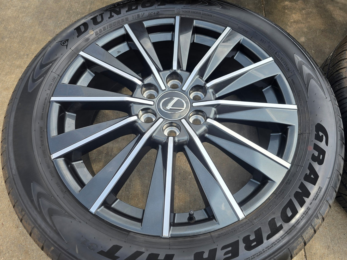 22" Lexus GX550 OEM wheels rims Toyota Land Cruiser Tundra 78519 LX600 2025 NEW