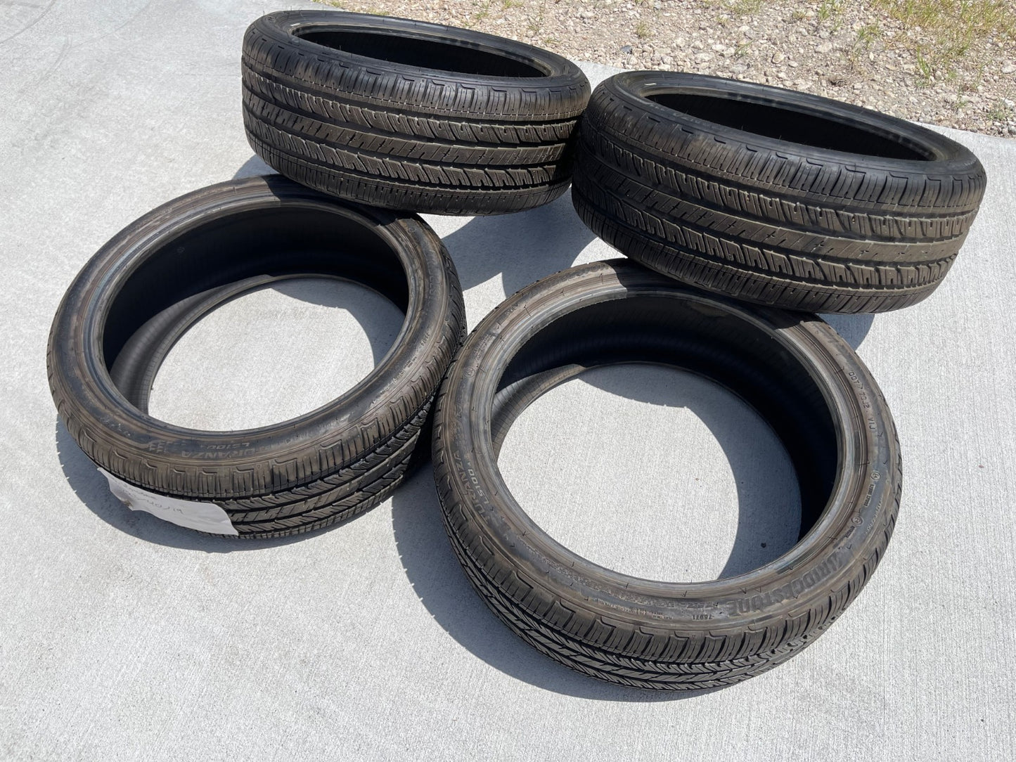 (4) 225/40/19 Bridgestone Turanza LS100A RFT tires 225/40R19 93H