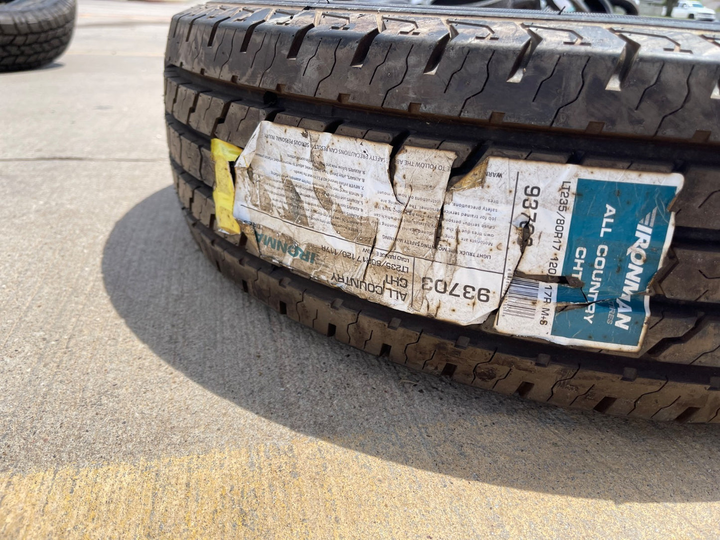 (1) 245/75/17 Ironman All Country CHT tire 245/75R17 M+S 120R LT 10 ply LRE NEW