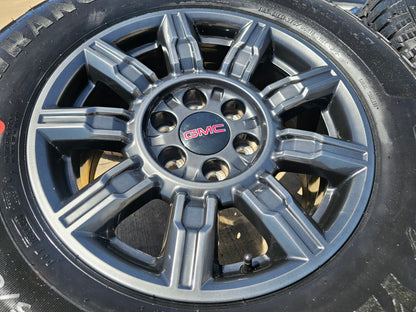 18" GMC Sierra AT4X Chevy Silverado OEM 14131 wheels rims SET GOODYEAR A/T NEW