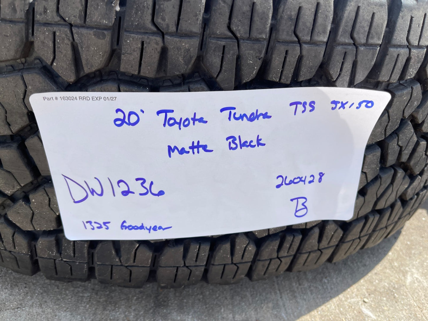 20" Toyota Tundra TSS TRD T Force OEM wheels rims 5x150 tires GOODYEAR A/T