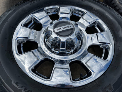 20" Ford F-250 F-350 OEM chrome Lariat wheels rims 10295 tires 2023 2024