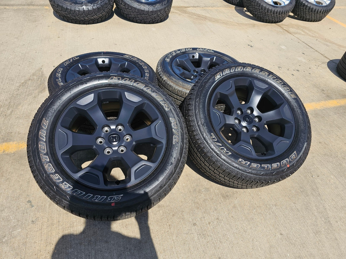 20" Dodge Ram 1500 OEM Laramie Black 2462 2680 wheels rims 2026 2027 SET NEW