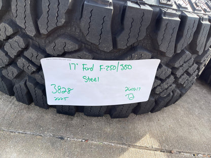 17" Ford F-250 F-350 OEM 3828 wheels rims tires GOODYEAR TERRITORY R/T 33" NEW