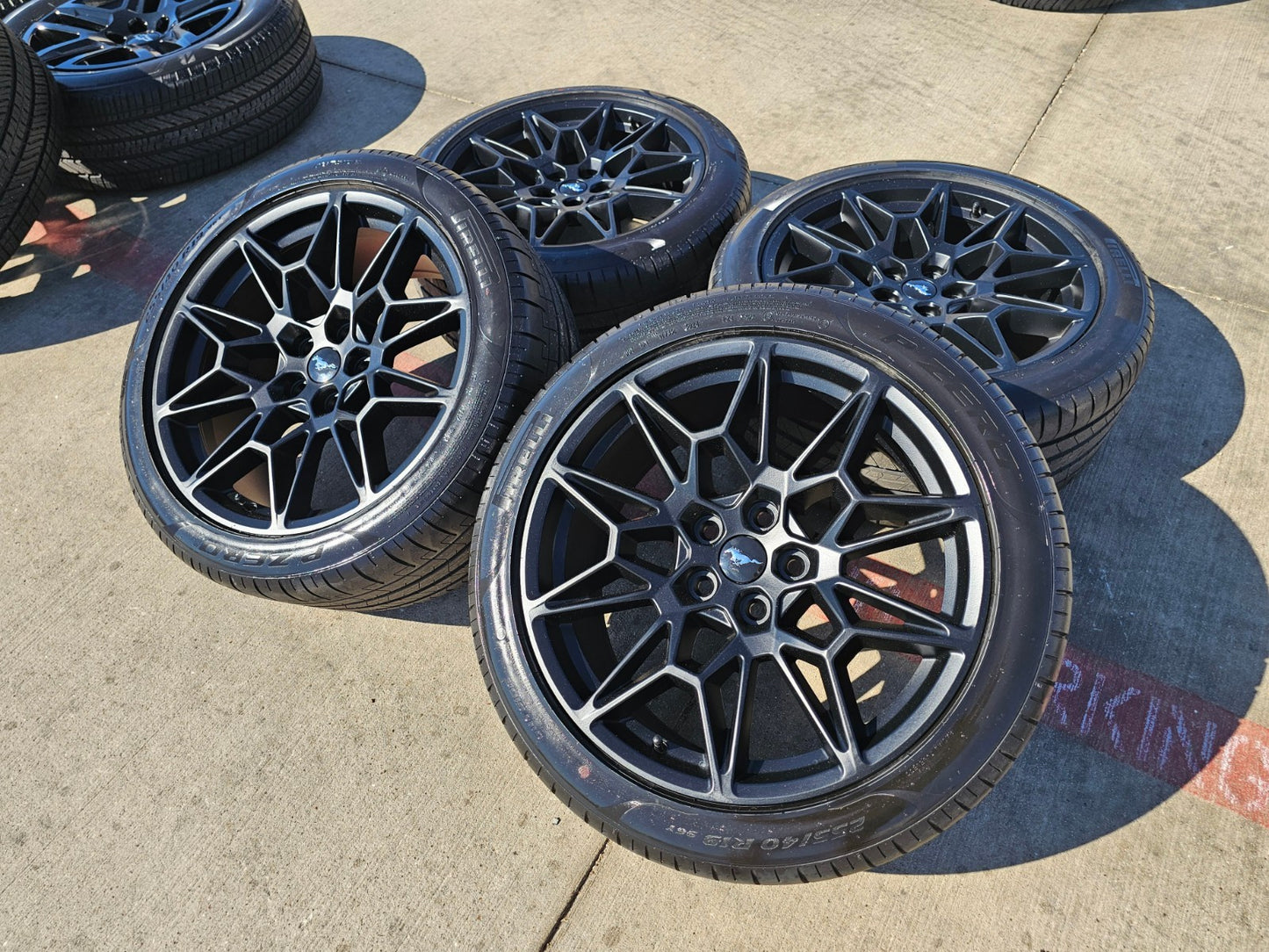 19" Ford Mustang GT Track Pack OEM 10600 10603 wheels rims 2025 2026 NEW