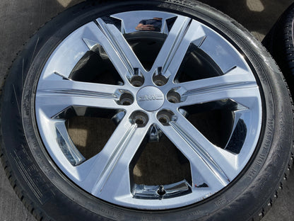 22" GMC Yukon DENALI OEM wheels rims 5667 tires Sierra CHROME PIRELLI