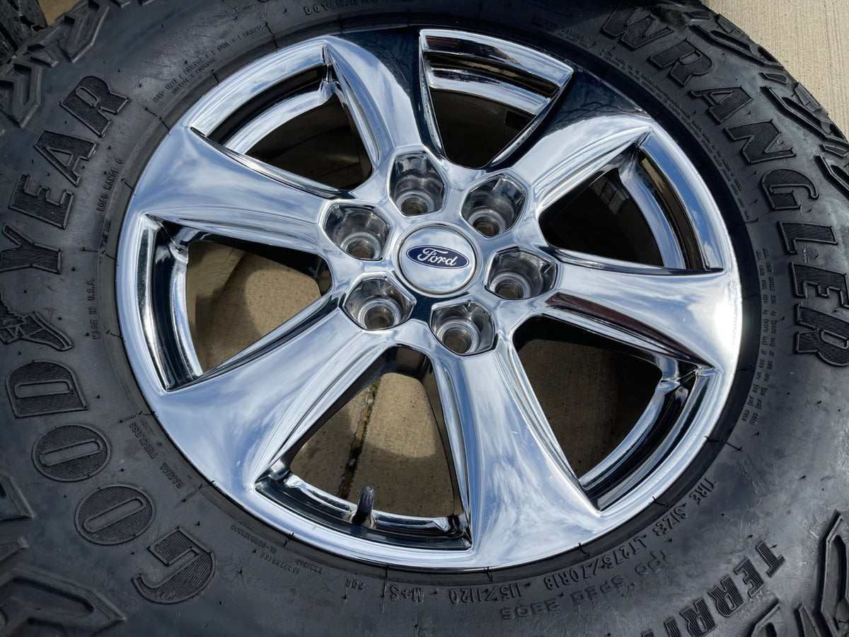 18" Ford F-150 Lariat OEM rims wheel 10168 tires Expedition GOODYEAR A/T SET