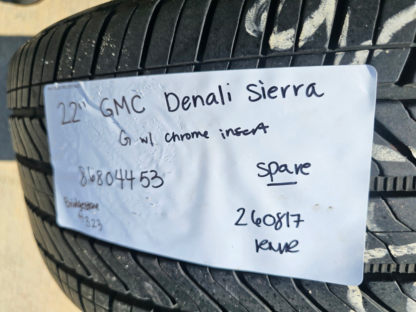 22" GMC Yukon Chevy Tahoe Escalade OEM chrome 95513 14134 wheel rim tire spare