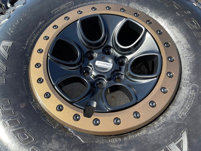 17" Ford F-150 Raptor OEM BEADLOCK rims wheels BRONZE 10459 95210 BFG 37" NEW