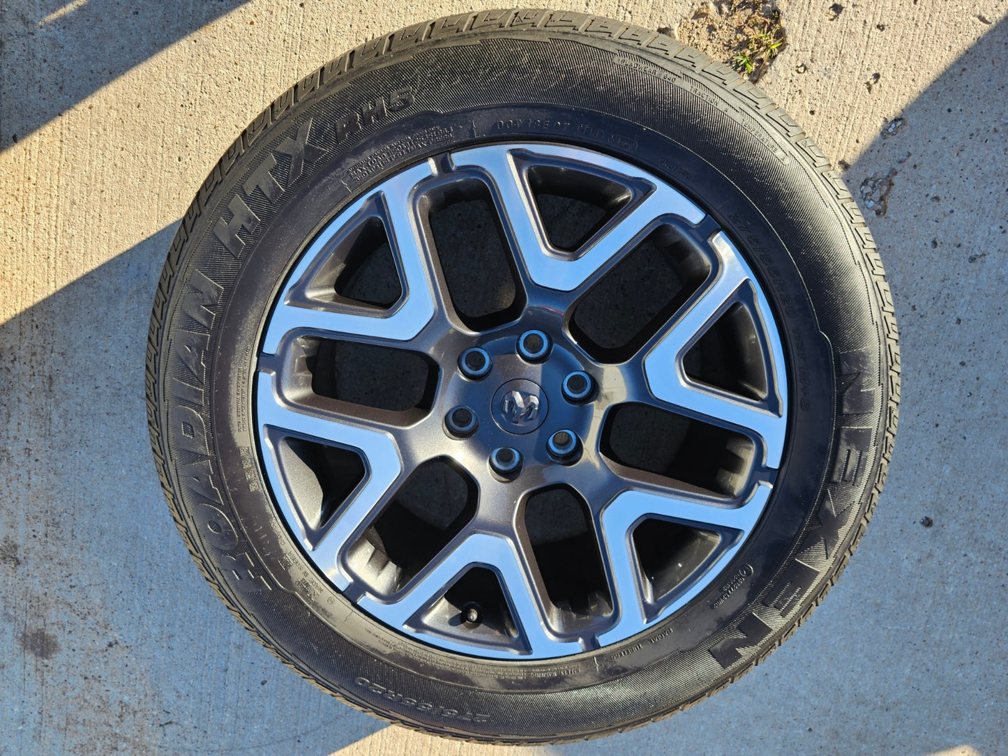 20" Dodge Ram 1500 OEM 94059 Laramie wheel rim 68583860AA Spare 2024 2025 2026