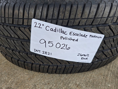 22" Cadillac Escalade Platinum OEM wheels rims 95026 4873 tires DISCOUNTED