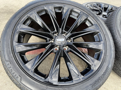 24" Cadillac Escalade V OEM ONYX wheels rims 2023 2024 2025 2026 BRIDGESTONE