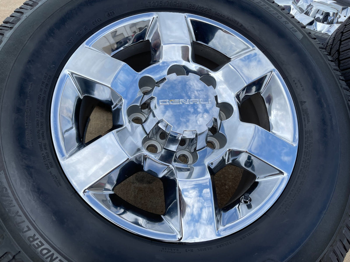 18" GMC Sierra DENALI Chevy Silverado 2500 3500 OEM 5702 wheels rims MICHELIN