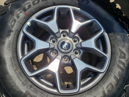 17" Ford Bronco wheels rims SASQUATCH Ranger 95229 10387 BFG 2024 2025 2026 NEW