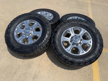 18" Ram 2500 3500 Laramie Power Wagon OEM wheels rims 2692 SET NITRO 34"