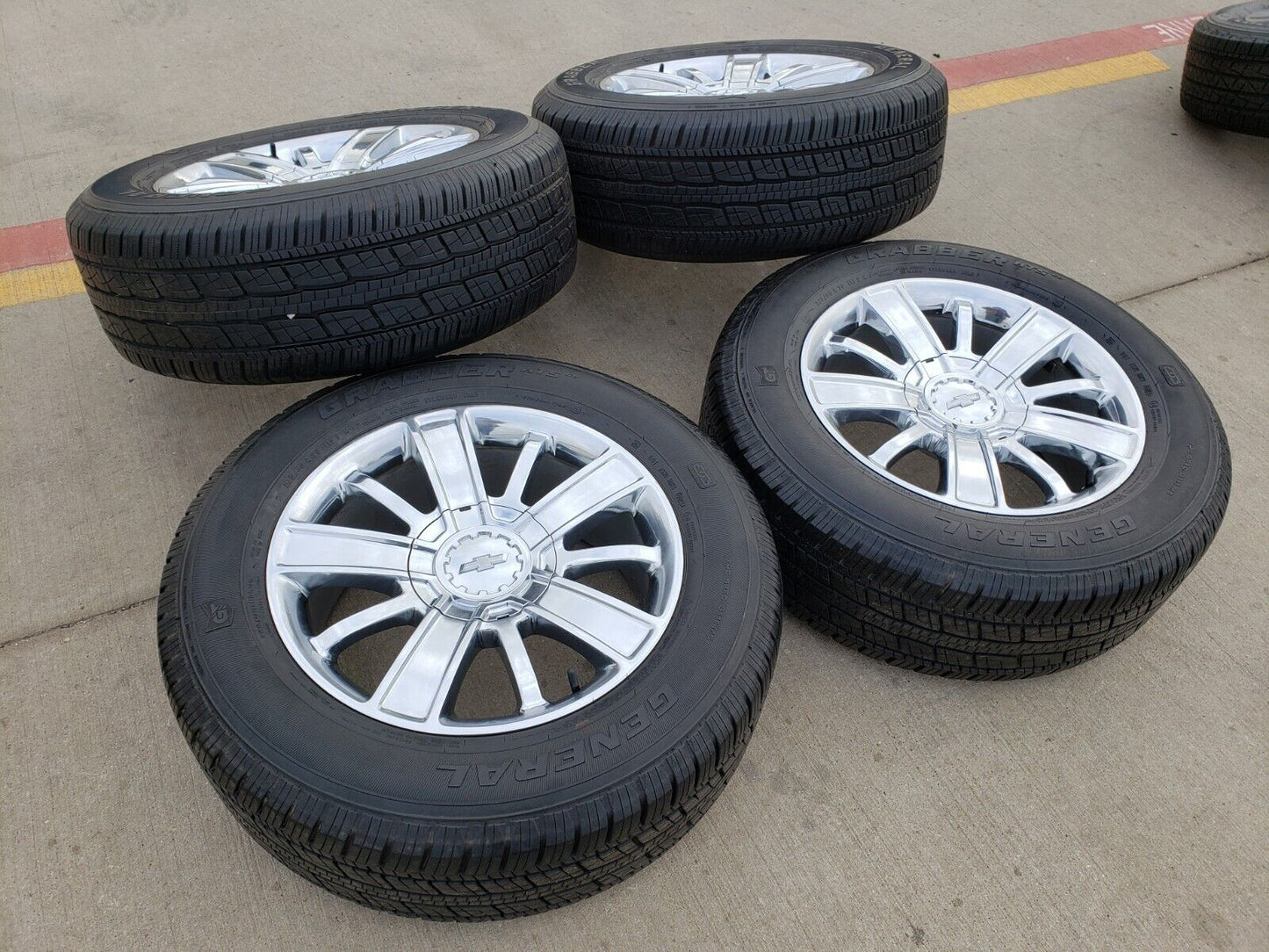 20" Chevy Silverado Tahoe OEM wheels rims 5653 CHROME tires