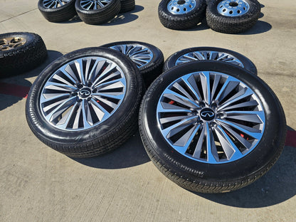 22" Infiniti QX80 QX56 Nissan Titan Armada OEM 94236 wheels rims BRIDGESTONE SET