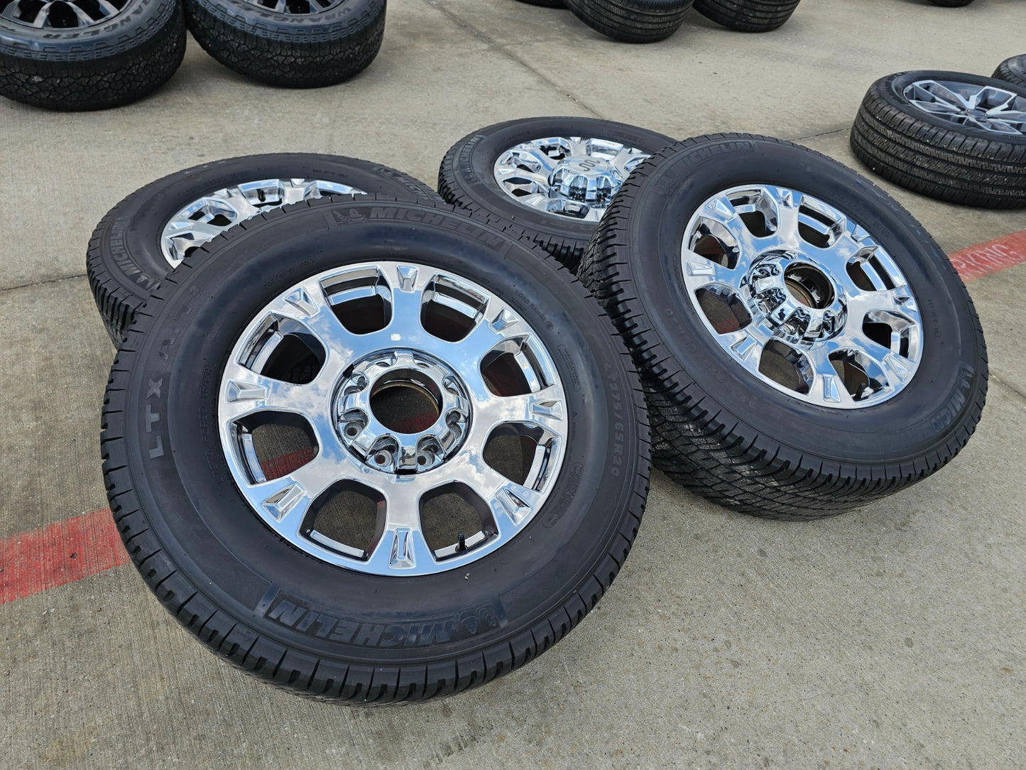 20" Ford F-250 F-350 KING RANCH OEM 10291 rims wheels tires MICHELIN LTX A/T2