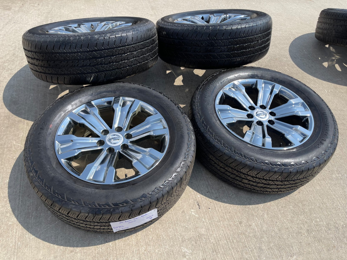 20" Nissan Titan Armada OEM 62753 wheels rims 2018 2019 2020 2022 2023 2024 2025