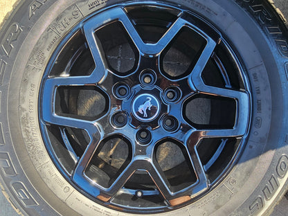 18" Ford Bronco wheels rims tires black 95213 Ranger 2023 2024 2025 2026