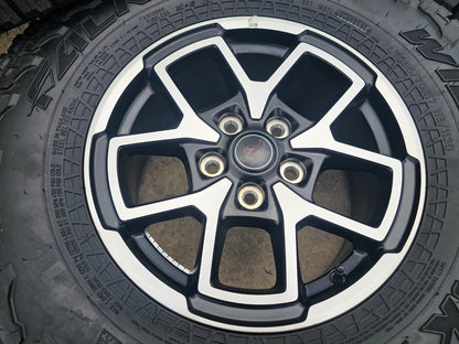 17" Jeep Wrangler Rubicon OEM 95730 9327 wheels rims Gladiator FALKEN A/T 33 NEW