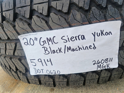 20" GMC Sierra Yukon AT4X Silverado OEM 5914 wheels rims BRIDGESTONE A/T SET NEW