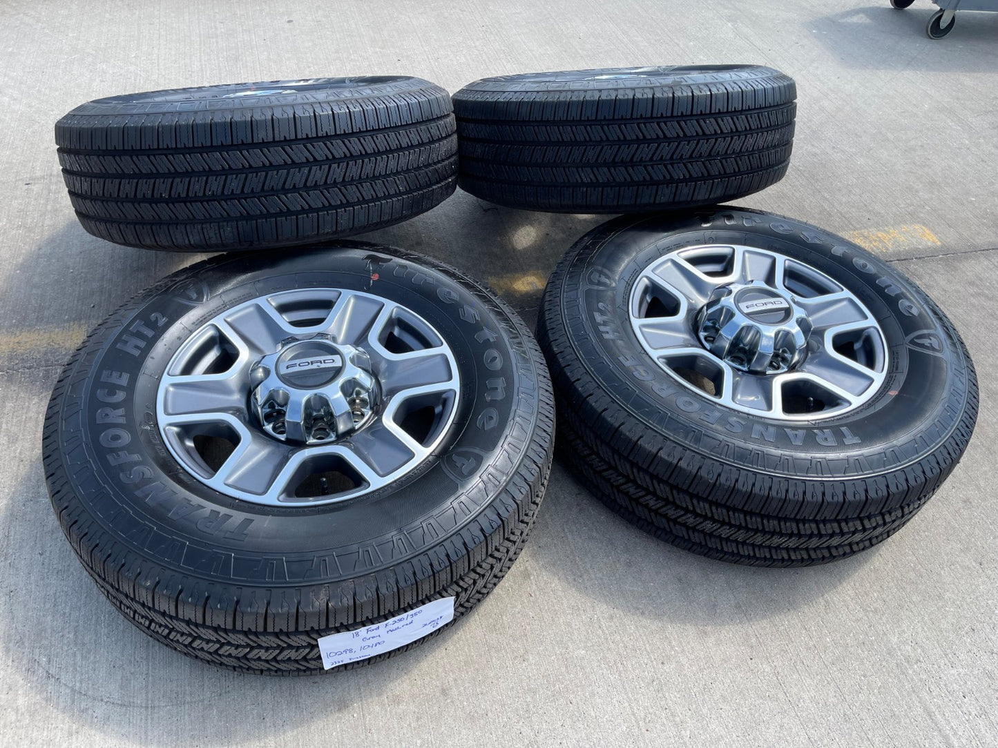 18" Ford F-250 F-350 Lariat FX-4 OEM wheels 10480 10298 tires FIRESTONE H/T2