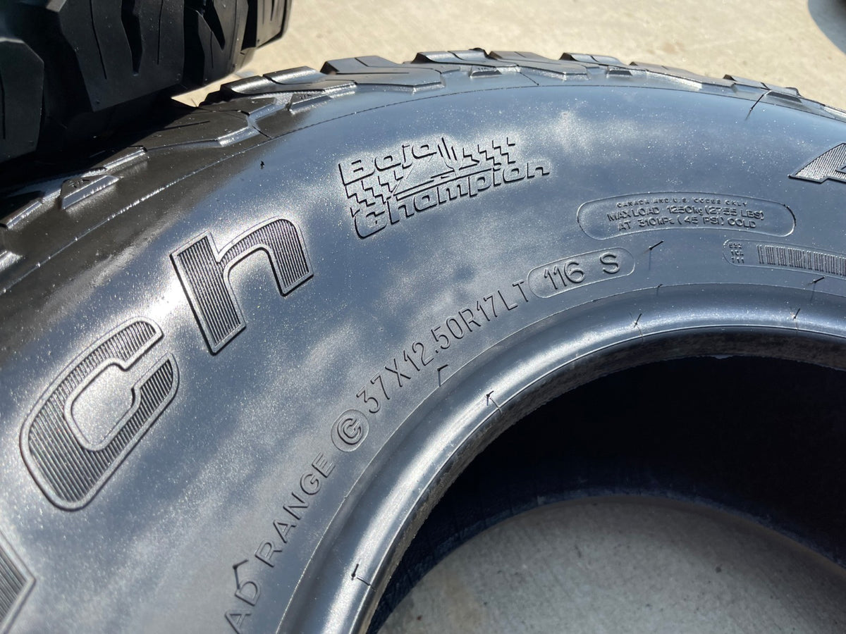 (5) 37x12.5x17 BFG KO2 A/T tires F-150 Sierra Tahoe Silverado 37" TAKE OFFS NEW