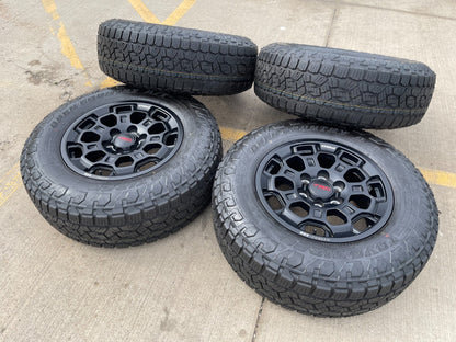 18" Toyota Tundra TRD BBS FORGED OEM black 95458 wheels rims Sequoia NEW AT tire
