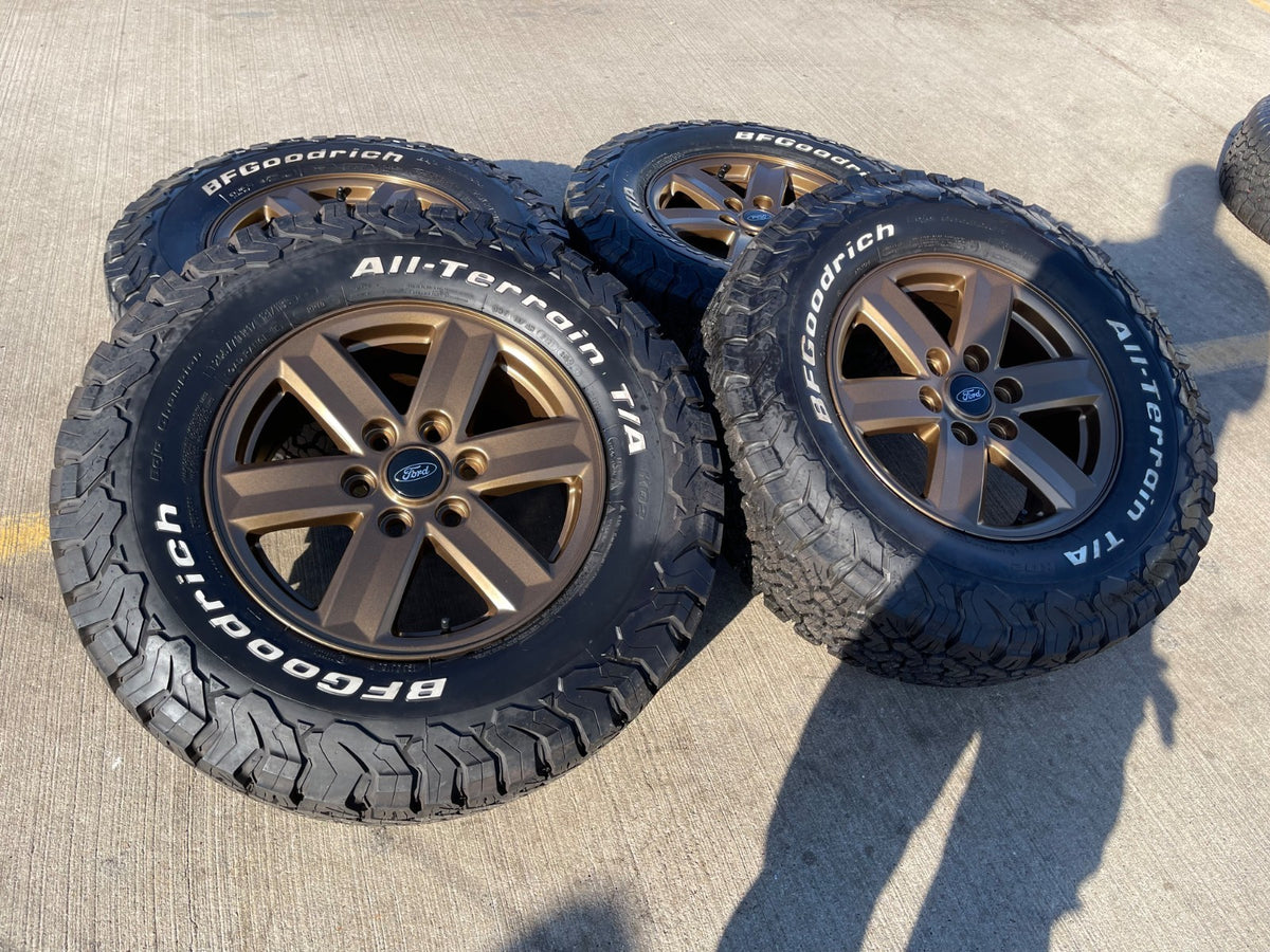 17" Ford F-150 BRONZE Tremor OEM 10339 rims wheels tires BFG KO2 A/T NEW