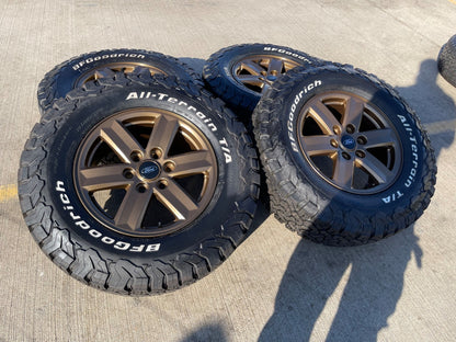 17" Ford F-150 BRONZE Tremor OEM 10339 rims wheels tires BFG KO2 A/T NEW