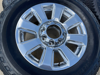 20" Ford F-250 F-350 Platinum OEM rims wheels 10103 tires BRIDGESTONE A/T SET