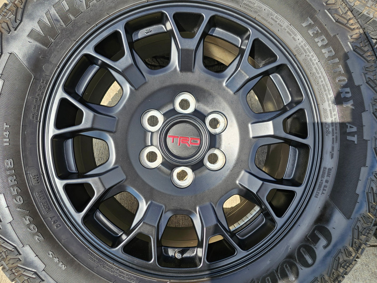 18" Toyota Tacoma 4Runner TRD Pro OEM 95973 wheels rims 2025 2026 GOODYEAR A/T