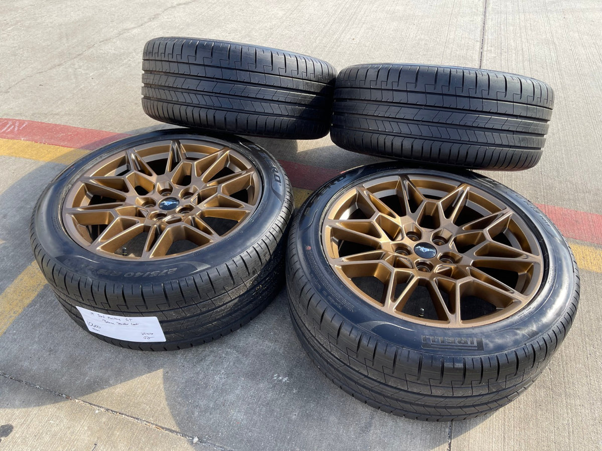 19" Ford Mustang GT Track Pack OEM 10600 10603 Bronze wheels rims 2026 2027 NEW