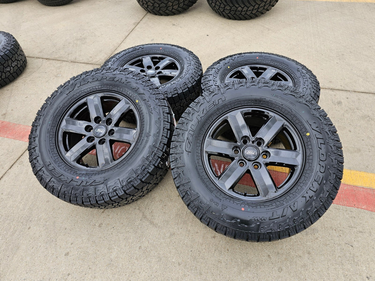 17" Ford F-150 OEM black Tremor rims wheels tires 10339 A/T4 2025 2026 2027 NEW