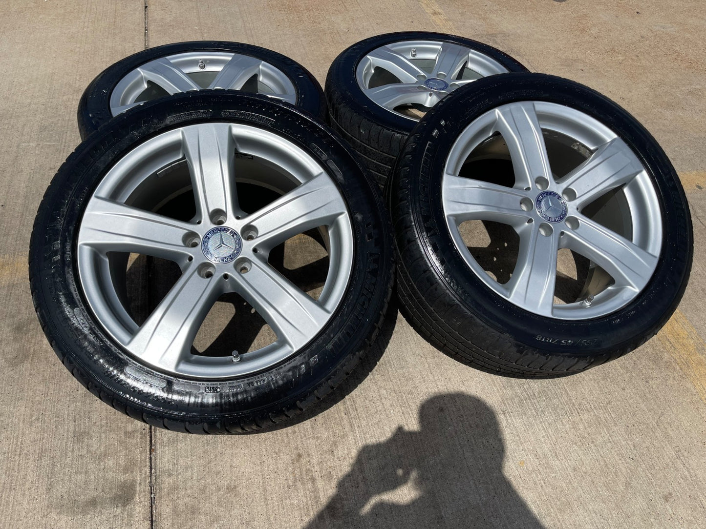 18" Mercedes OEM 85121 wheels rims tires S C E CLASS
