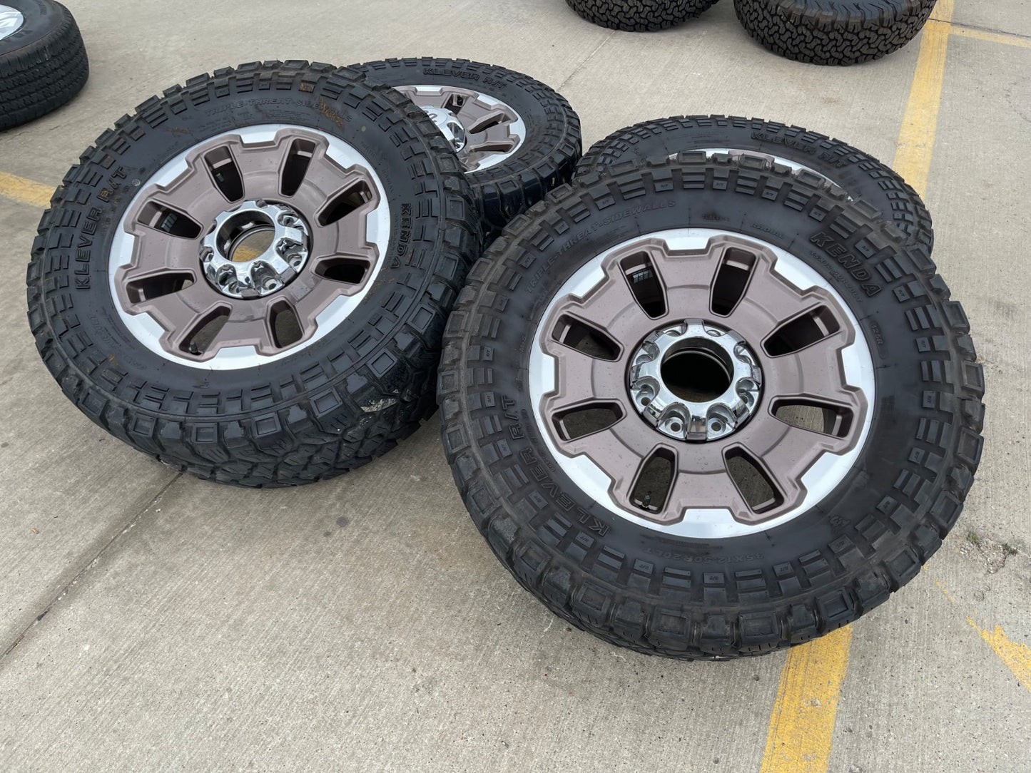 20" Ford F-250 F-350 OEM 10487 LIMITED KING RANCH tan wheels rims tires 35"