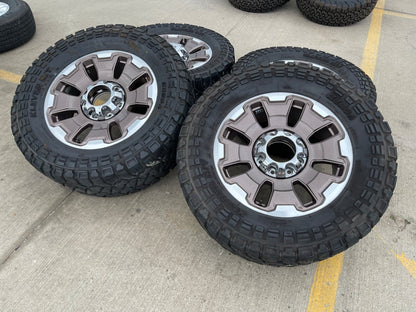 20" Ford F-250 F-350 OEM 10487 LIMITED KING RANCH tan wheels rims tires 35"