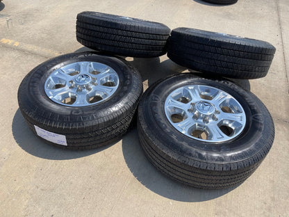 18" Ram 2500 3500 Laramie Power Wagon OEM 2692 wheels rims FIRESTONE H/T2 SET