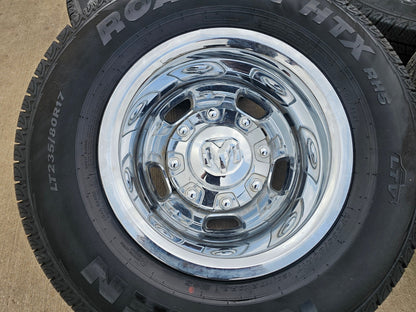 17" Dodge Ram 3500 Dually Laramie 8x200 wheels rims 2703 2704 OEM 2024 2025