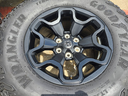 18" Dodge Ram 1500 TRX RHO Black OEM 66002 wheels rims TERRITORY A/T 35"