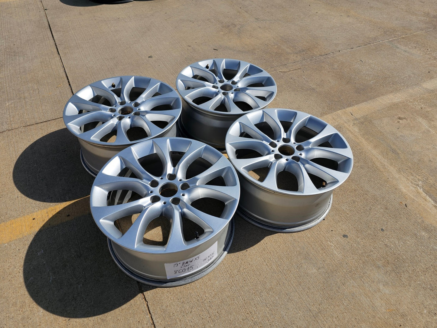 19" BMW X5 OEM 86045 Style 450 wheels rims SET 2012 2013 2015 2016 2017 2018